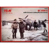 Bf 109F-4 with German Luftwaffe Personnel