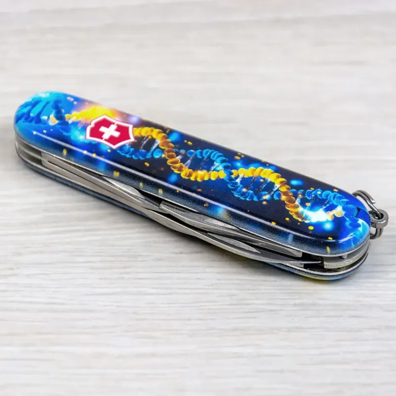 Швейцарский складной нож 91мм Victorinox SPARTAN UKRAINE ДНК Украинца 1.3603.3.T3270pw