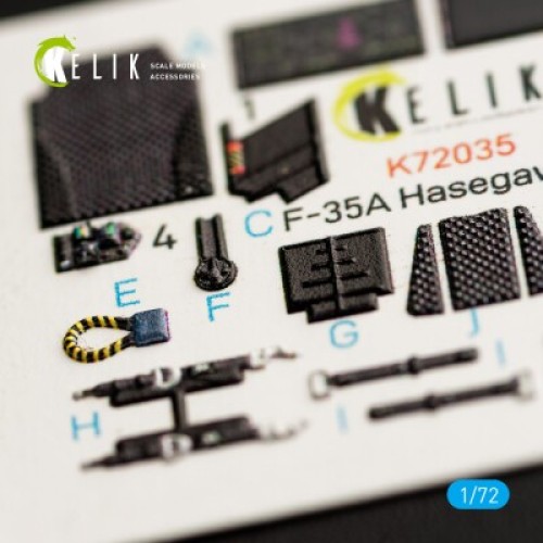 F-35A 3D декаль інтер'єр для комплекту Hasegawa 1:72 KELIK K72035