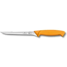 Нож для филетирования рыбы 16 см с рыбочисткой Victorinox SWIBO Fish Filleting Flexible 5.8448.16