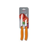Набір ножів для томатів Victorinox SWISS CLASSIC 2 ножа 11см хвил оранж 6.7836.L119B