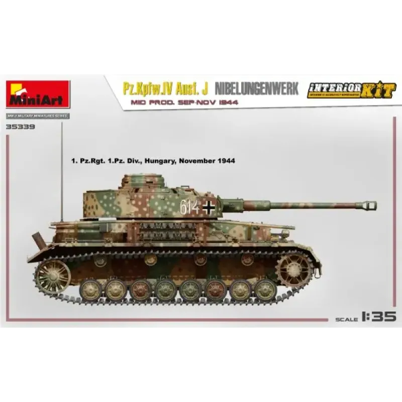 Немецкий танк Pz.Kpfw.IV Ausf. J Nibelungenwerk. Середина производства (сентябрь - ноябрь 1944 г.)