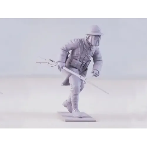 Французька піхота в протигазах, 1916 (4 фігури)