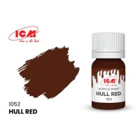 Акриловая краска Hull Red : Красный корпус ICM1052