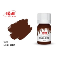 Акриловая краска Hull Red : Красный корпус ICM1052