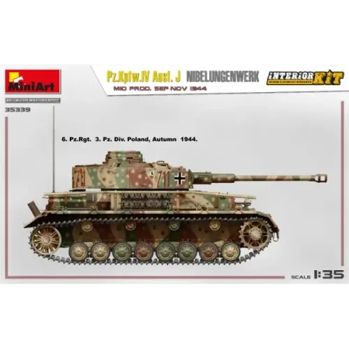 Немецкий танк Pz.Kpfw.IV Ausf. J Nibelungenwerk. Середина производства (сентябрь - ноябрь 1944 г.)