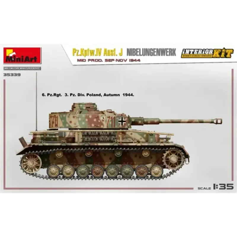 Немецкий танк Pz.Kpfw.IV Ausf. J Nibelungenwerk. Середина производства (сентябрь - ноябрь 1944 г.)