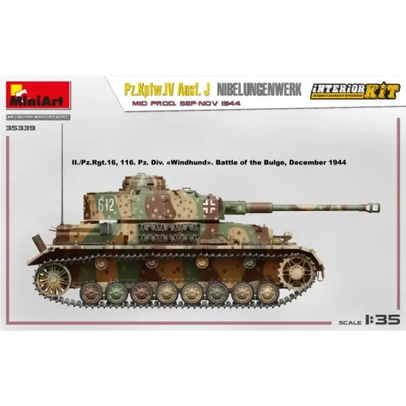 Немецкий танк Pz.Kpfw.IV Ausf. J Nibelungenwerk. Середина производства (сентябрь - ноябрь 1944 г.)
