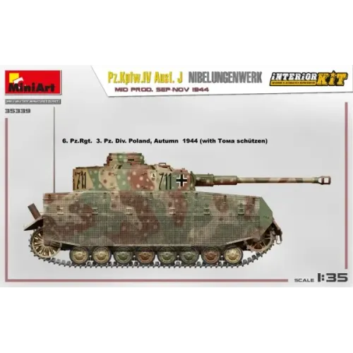 Немецкий танк Pz.Kpfw.IV Ausf. J Nibelungenwerk. Середина производства (сентябрь - ноябрь 1944 г.)
