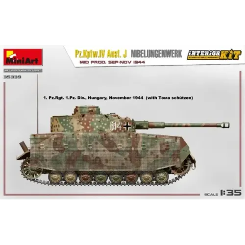 Немецкий танк Pz.Kpfw.IV Ausf. J Nibelungenwerk. Середина производства (сентябрь - ноябрь 1944 г.)