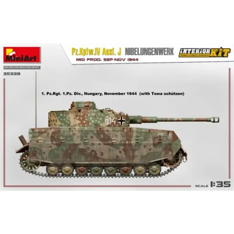 Немецкий танк Pz.Kpfw.IV Ausf. J Nibelungenwerk. Середина производства (сентябрь - ноябрь 1944 г.)