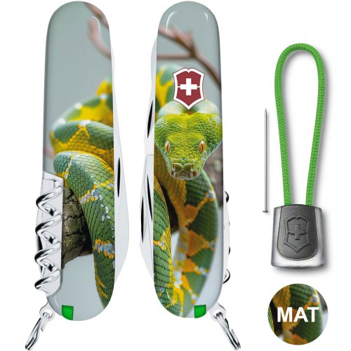 Складаний ніж Victorinox CLIMBER ZODIAC Зелена змія 1.3703.7.Z4270pk
