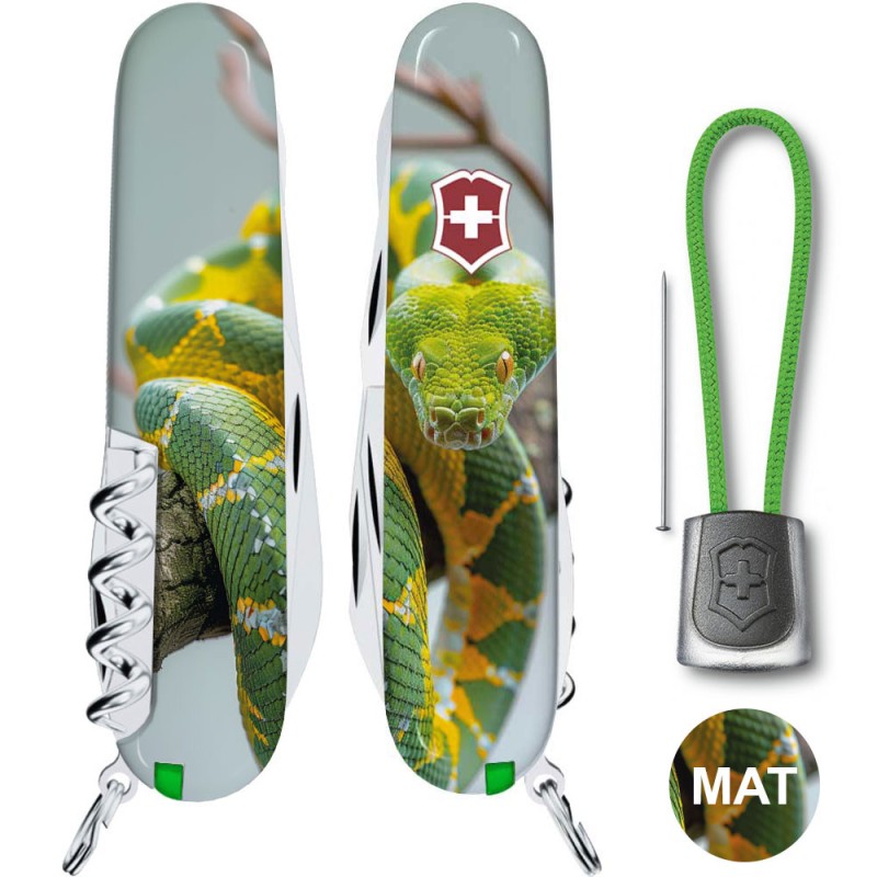 Складаний ніж Victorinox CLIMBER ZODIAC Зелена змія 1.3703.7.Z4270pk