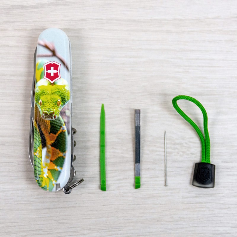 Складаний ніж Victorinox CLIMBER ZODIAC Зелена змія 1.3703.7.Z4270pk