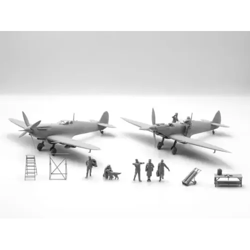 Збірна модель літака Збірна модель 1:48 Набір аеродром Королівських ВПС часів Другої світової війни ICM DS4802 1:48
