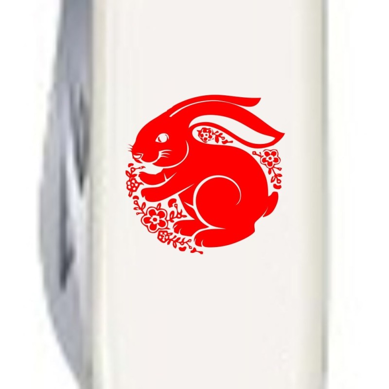 Складаний ніж Victorinox SPARTAN ZODIAC Щасливий кролик черв. 1.3603.7_Z2161u