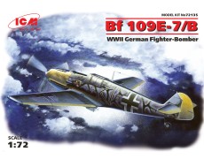  1:72 немецкий истребитель-бомбардировщик Мессершмитт Bf 109E-7:B ICM 72135