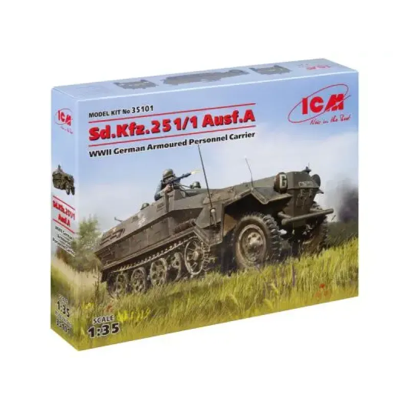 Германский бронетранспортер Sd.Kfz.251/1 Ausf.A, ІІ МВ (ICM 35101)