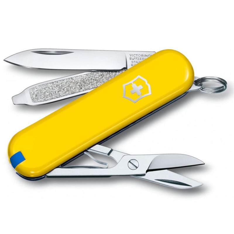 Складаний ніж Victorinox CLASSIC SD UKRAINE жовто-синій 0.6223.8.2