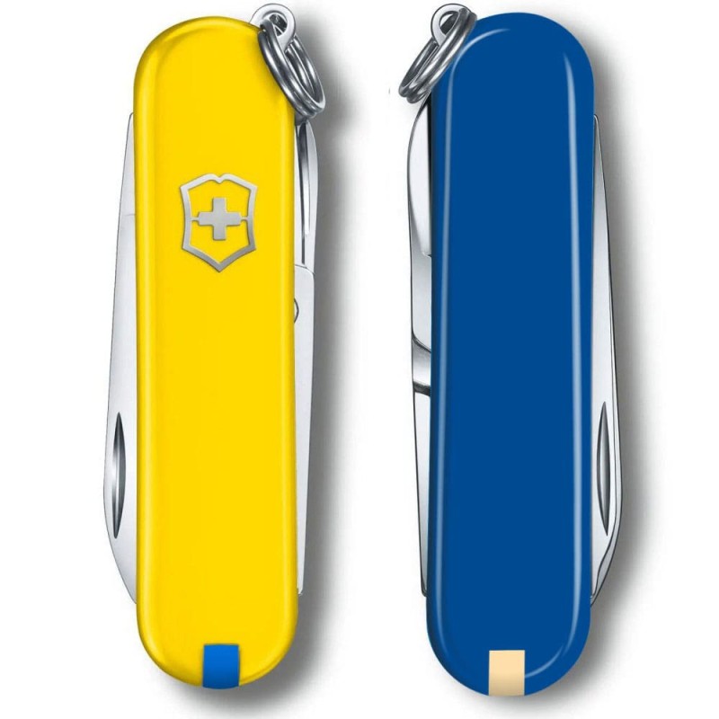 Складаний ніж Victorinox CLASSIC SD UKRAINE жовто-синій 0.6223.8.2
