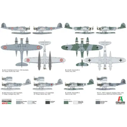 Збірна модель літака Збірна модель 1:72 Літак Cant Z 506 Airone Italeri IT1360 1:72