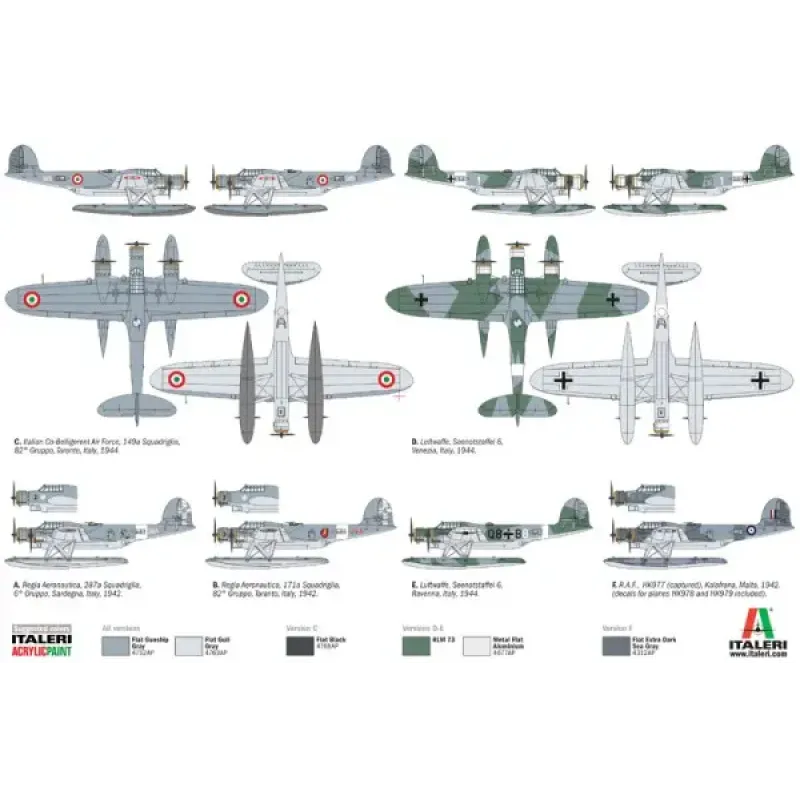 Сборная модель самолета Сборная модель 1:72 Самолет Cant Z 506 Airone Италери 1360 1:72