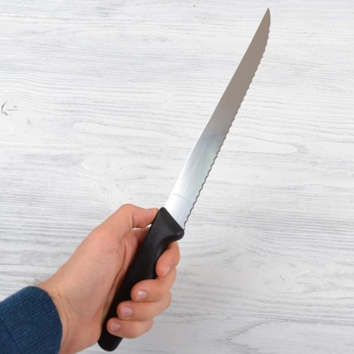 Обробний ніж Victorinox STANDARD 20см хвил чорн 5.1833.20B