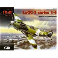 Збірна модель 1:48 радянський винищувач ЛаГГ-3 1-4 серії ICM 48091
