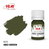 Акриловая краска 4BO Green : Зелёный 4БО ICM1073