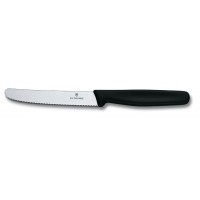 Столовий ніж Victorinox STANDARD 11см хвил чорн 5.1333
