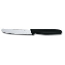 Столовий ніж Victorinox STANDARD 11см хвил чорн 5.1333