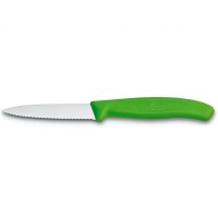 Ніж для чищення овочів Victorinox SWISS CLASSIC 8см хвил зелен 6.7636.L114