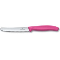 Ніж для томатів Victorinox SWISS CLASSIC Tomato&Table 11см хвил рожев 6.7836.L115