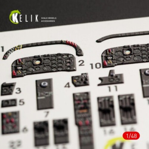 IA-58 Pucara 3D декаль интерьер для комплекта Kinetic 1:48 КЕЛИК K48055