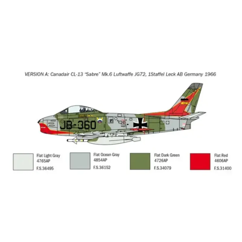 Сборная модель самолета Cборная модель 1:48 Самолет F-86E Sabre Италери 2799 1:48