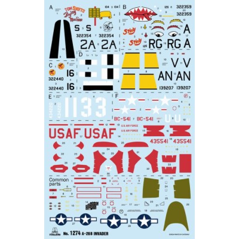 Сборная модель самолета Сборная модель 1:72 Самолет А-26 А:Б Инвейдер Италери 1274 1:72