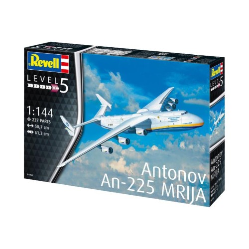 Збірна модель літака Збірна модель-копія Revell Вантажний літак АН-225 Мрія рівень 5 масштаб 1:144 1:144