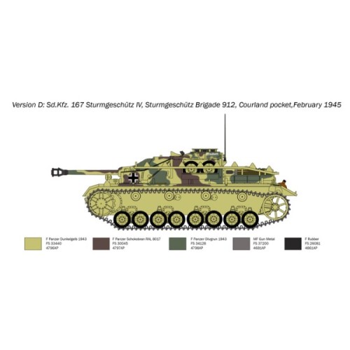 Збірна модель 1:35 САУ Sd. Kfz. 167 SturmGeschutz IV Italeri 0223