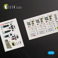F-4J "Phantom II" 3D декаль интерьер для комплекта FineMolds 1:72 КЕЛИК K72006