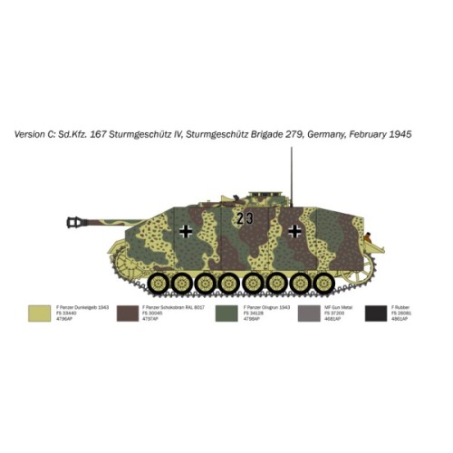 Збірна модель 1:35 САУ Sd. Kfz. 167 SturmGeschutz IV Italeri 0223