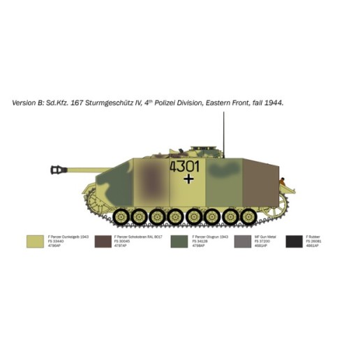 Збірна модель 1:35 САУ Sd. Kfz. 167 SturmGeschutz IV Italeri 0223