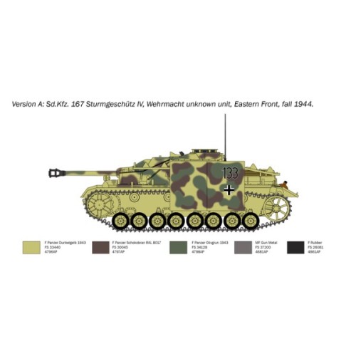 Збірна модель 1:35 САУ Sd. Kfz. 167 SturmGeschutz IV Italeri 0223