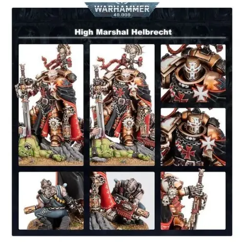 Миниатюра WARHAMMER 40000: BLACK TEMPLARS: ВЕРХОВНЫЙ МАРШАЛ ХЕЛЬБРЕХТ