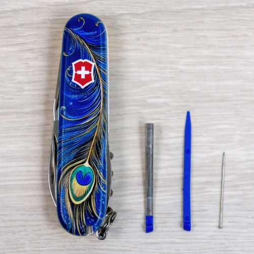 Складаний ніж Victorinox SPARTAN UKRAINE Чарівне перо Жар-Птиці 1.3603.3.T3150pw