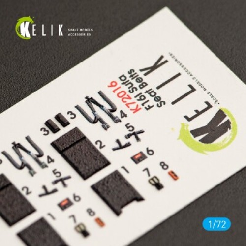 F-16I Sufa 3D декаль інтер'єр для комплекту Kinetic 1:72 КЕЛИК K72016