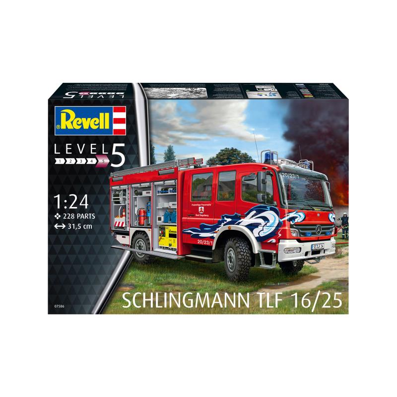 Збірна модель Збірна модель-копія Revell Пожежна машина цистерна TLF 16/25 рівень 5 масштаб 1:24