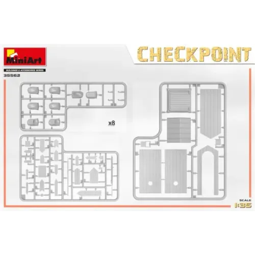 Збірна модель 1:35 Набір Контрольно-пропускний пункт Miniart 35562
