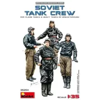 Сборная модель 1:35 Фигуры Советский экипаж огнеметного или тяжелого танка МиниАрт 35254