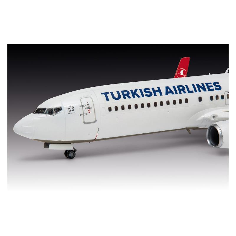 Збірна модель-копія Revell набір Літак Boeing 737-800 "Turkish Airlines", рів 4, м: 1:144