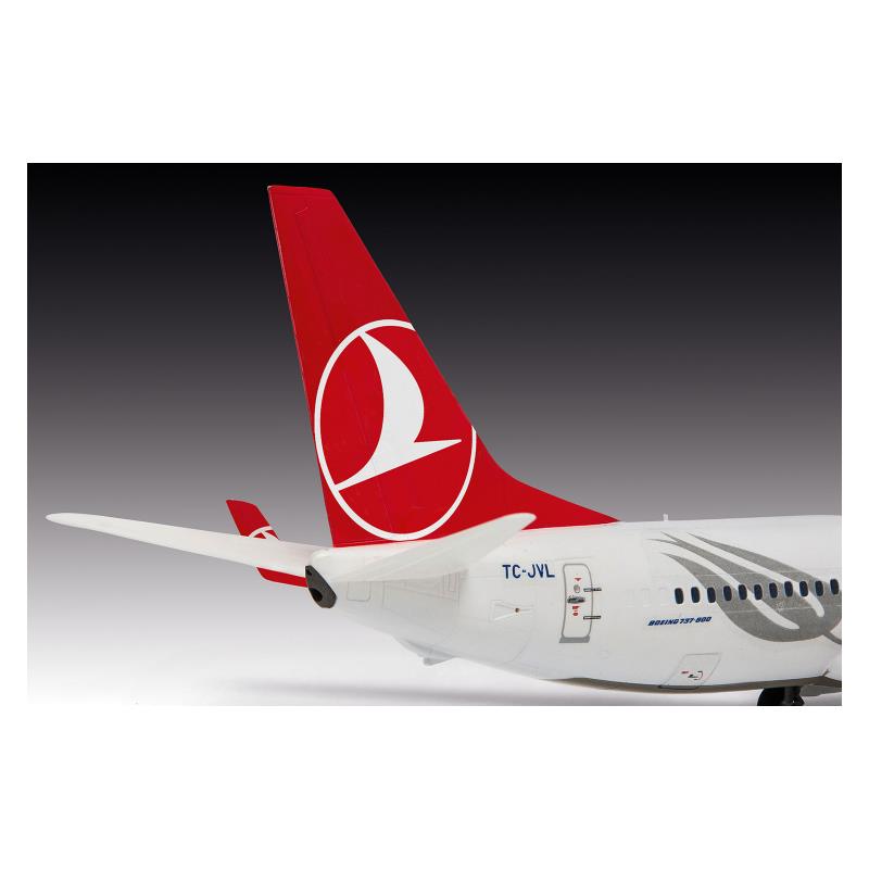 Збірна модель-копія Revell набір Літак Boeing 737-800 "Turkish Airlines", рів 4, м: 1:144